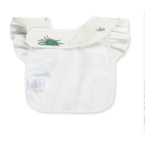 MILKBARN Coastal Crab Ruffle Pocket Bib NWT - Picture 5 of 6